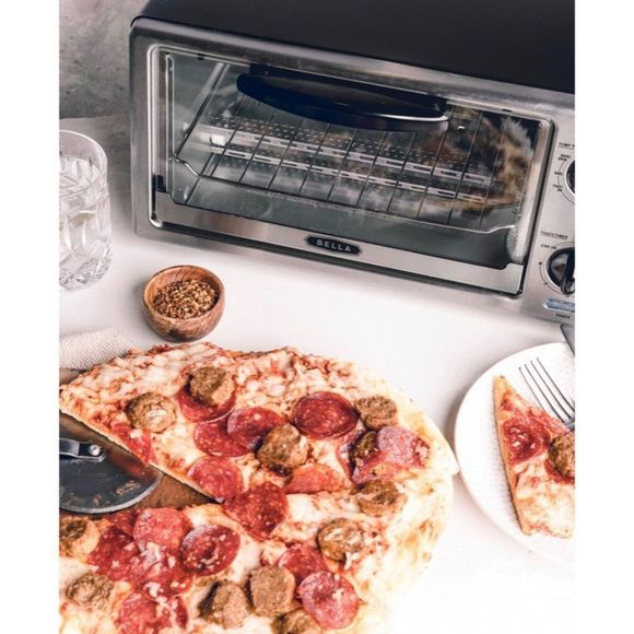 Bella 4-Slice Stainless Steel Toaster Oven - Picture 3 of 13